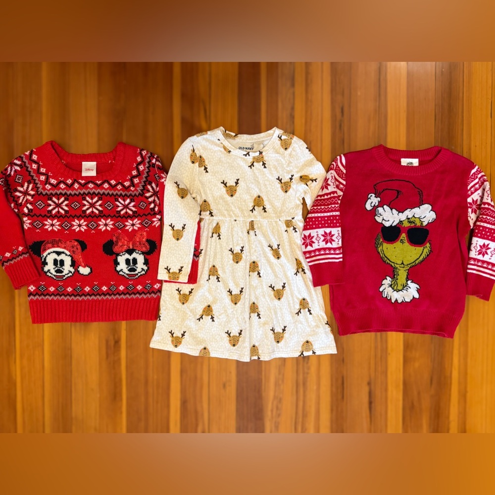 Lot of 3 Christmas Clothing Items